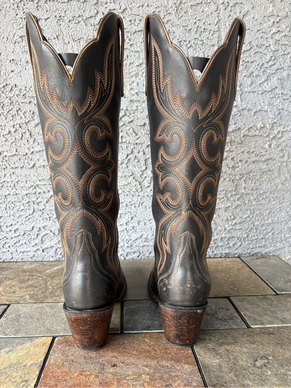 Ariat Belinda StretchFit Black Leather Western Cowboy Boots - Picture 4 of 11